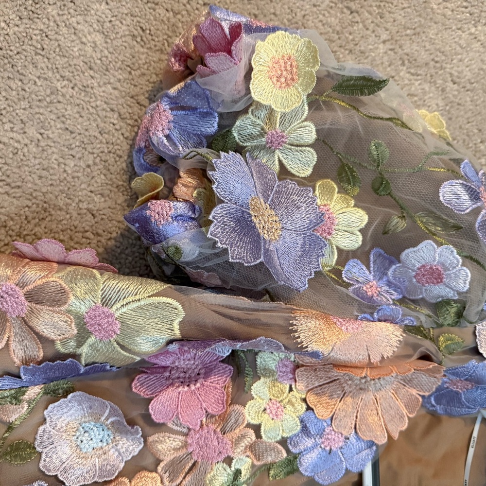 Elliatt Pastel Floral Mini Dress - Picture 6 of 6